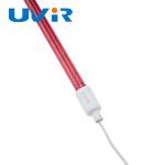 2600 degree IR Halogen Lamps , ruby Quartz Halogen Lamp for food heating