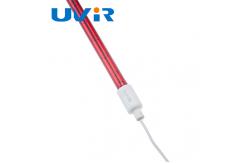 China 2600 degree IR Halogen Lamps , ruby Quartz Halogen Lamp for food heating supplier