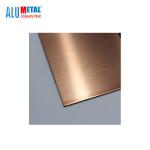 3mm Copper Sandwich Metal Composite Panel Aluminum Cladding Anodized Finish for sale