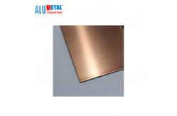 China 3mm Copper Sandwich Metal Composite Panel Aluminum Cladding Anodized Finish supplier
