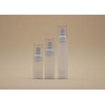 Frosted Slim Airless Cosmetic Bottles White Spray Pump Easy Refill Stable Performance for sale