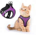 Extra Small Kitten Harness With Reflective Strips For Walking Escape Proof for sale