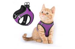 China Extra Small Kitten Harness With Reflective Strips For Walking Escape Proof supplier