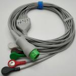 Mindray T5 12 Pin 5 Leads ECG Cables And Leadwires Snap Connector For Hospital for sale