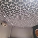 Airport Aluminum Metal Ceiling Grid 100*100*100 Triangular Open Cell Ceiling for sale
