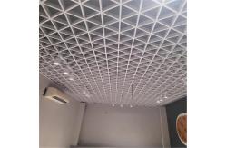 China Airport Aluminum Metal Ceiling Grid 100*100*100 Triangular Open Cell Ceiling supplier