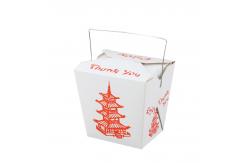 China Disposable Rectangle Takeout Hard Paper Box Tray Kraft Food Noodle Box supplier