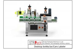 China Desktop Jar / Cans Bottle Labeling Machine 20 - 60pcs/Min supplier