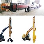 Clamshell Telescopic Arm With Clamshell Bucket Grapple Digging House Foundation