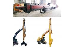 China Clamshell Telescopic Arm With Clamshell Bucket Grapple Digging House Foundation supplier