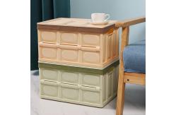 China Multiscene Lidded Folding Plastic Storage Box , Washable Collapsible Totes With Lid supplier