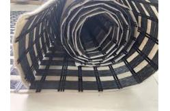 China Geogrid Thermal Bonding Nonwoven Fabric By Glue Composite Geogrid  Subgrade Stabilization Slope Protection supplier
