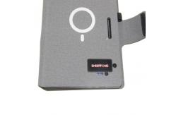 China Pu Leather Led Logo Power Bank Wireless Charging Notebook Luxury Magnetic Attraction supplier