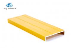 China Golden Anodised Aluminium U Channel , GB U Section Aluminium Extrusion supplier