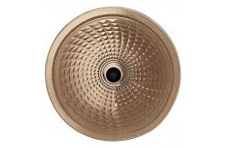 China Champagne Crystal Wash Basins Circular Wash Hand Home Bathroom Funnel Shape supplier