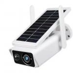 IP66 Solar Powered CCTV Camera Rechargeable Solar Panel Outdoor Security Camera for sale