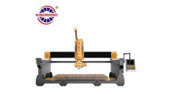 China 3400X2000mm Worktable Rotating Blade Bridge Stone Cutter Machine CNC 5 Axis supplier