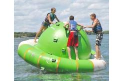 China Green And White Inflatable Tilting Saturn For Water Games In Summer supplier