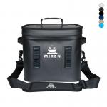 High Quality Customizable Insulated And Leak Proof 24 Can Black Soft Cooler Bag for sale