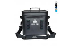 China High Quality Customizable Insulated And Leak Proof 24 Can Black Soft Cooler Bag supplier