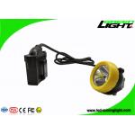 Industrial Lighting LED Miners Cap Lamp 10000lux 7.8Ah Battery With Silicon Button Cap for sale