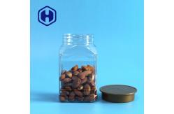 China 420ml Kernels Square Wide Mouth Plastic Jars With Lids Food Grade supplier