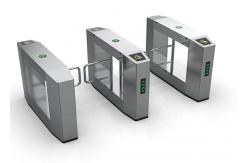 China Fire Linkage Remote Control Swing Turnstile Gate SS316 Acrylic supplier