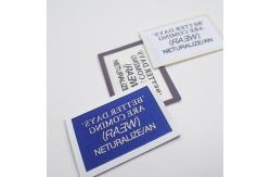 China Matt / Shiny Surface Screen Printed Label Washable For Fabric supplier
