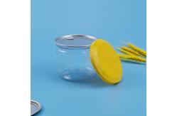 China 340ML Peanuts Plastic Food Cans With Aluminum Easy Open End supplier