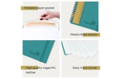 China Donau Blue 2 Page Per Week Planner With Vertical Hourly Schedule supplier