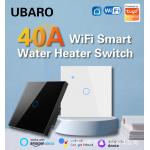 8000W Power Tuya Smart WIFI Switch Remote Wifi Water Heater Switch Voice App Control 40A Need Neutral Wire for sale