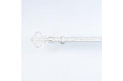 China Three Circles Advanced Curtain Rod Finials Customized Curtain Rod Set Single Bracket supplier