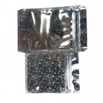 Three Side Seal Flat Pouches Holographic Packaging Noni Bags For Packing Eyeshadow /Beauty Products With Handle for sale
