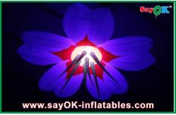 China Party 2m Dia Inflatable Lighting Decoration Flower Shape Durable supplier