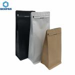Coffee Flat Bottom k Kraft Paper Stock Packaging Bags for sale