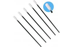 China 6.5 Cleanroom Long Black Handle Sponge Foam Swab Lint Free supplier