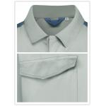 Twill  2/1 Jacket Unisex Flap Light Green Work Clothes