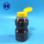 Custom Airtight Round 300ml 10oz Plastic Spice Jar Transparent for sale