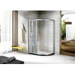 Sliding door Tempered Glass Shower Enclosure Polished Frame Surface Finishing