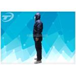 Durable Non Woven Fabric Blue Disposable Coveralls Chemical Resistant Coveralls for sale