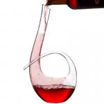 1500ml Glass Wine Decanter Aerator Classical Design Brass Instrument Shape for sale