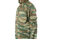 China Hooded Camouflage Training Top with Versatile Functions  Zipper Metal Button Closure supplier