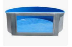 China Half Transparent FRP Hand Lay Up Fiberglass Fish Tank For Aquarium Exhibition supplier