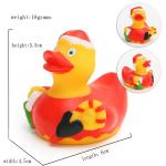 Promotional Gift Mini Christmas Rubber Duck With Santa Hat / Custom Logo 6P Free for sale