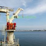 Compact 2.5T 22M Hydraulic Folding Telescopic Boom Crane for sale