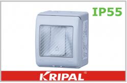 China Outdoor Weatherproof Switch Socket Door Bell Switch With Sprung Lid supplier