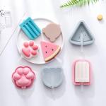 Kids Cartoon Popsicle Molds - 4 Pack, 10-Cavity Food-Grade Silicone Ice Pop Cream Molds, With Reusable Sticks, Non-Stick Flat Design, Easy Release, Stackable For Space Saving for sale