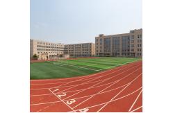 China Anti Yellowing Synthetic Outdoor Flooring Runway Durable For School supplier