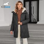 Thickened Mid Length Down/Cotton Jacket With Detachable Mink Fur Hat Showcasing Winter Elegance for sale