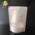 Recycle Food Snack Stand Up k Bags Customized Printing Logo 140 Micron Thickness for sale